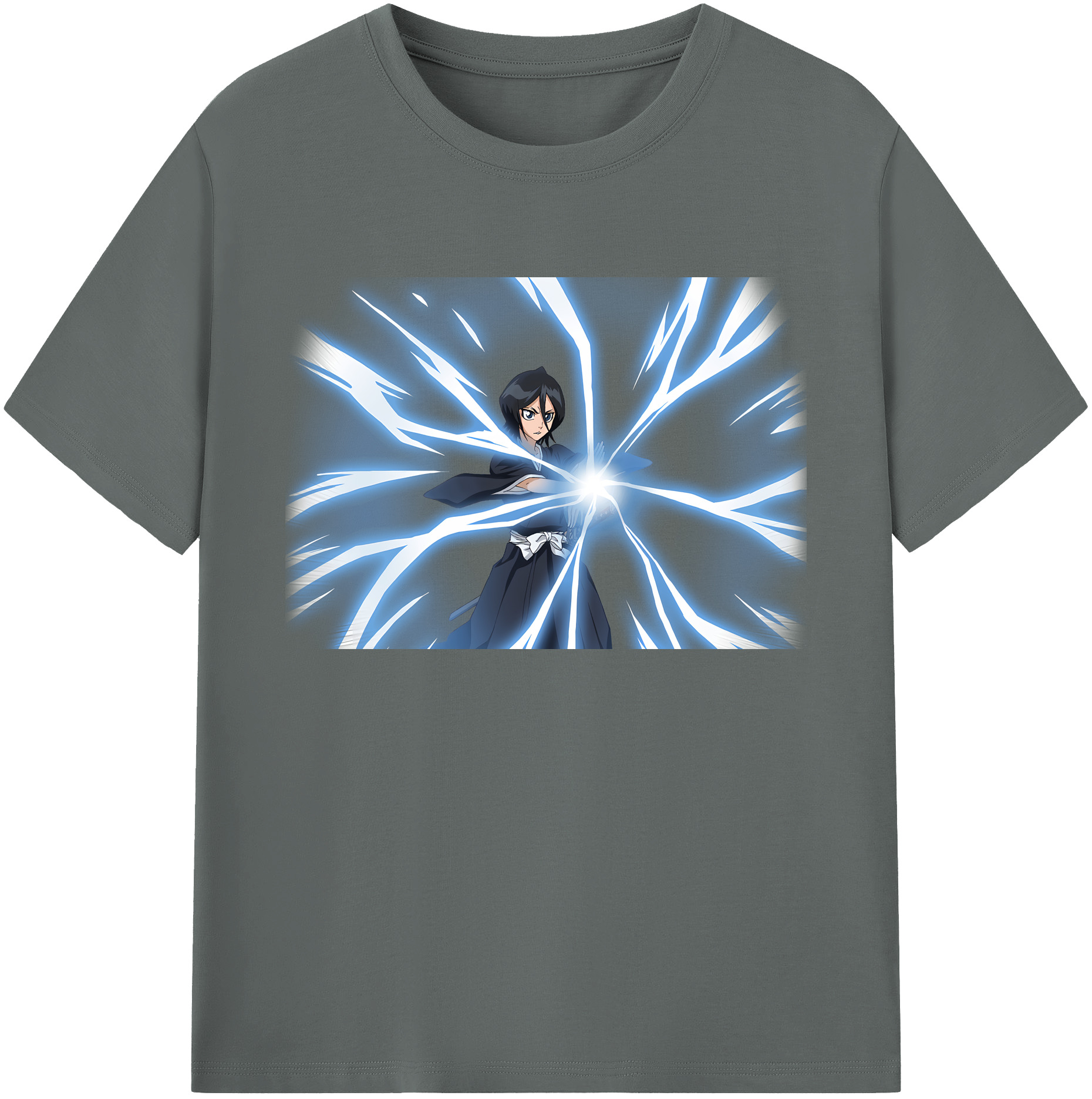 （画像用） ブリーチ 朽木ルキア BLEACH Kuchiki Rukia 綿100％ メンズ半袖Tシャツ｜肌触りやわらか＆通気性
